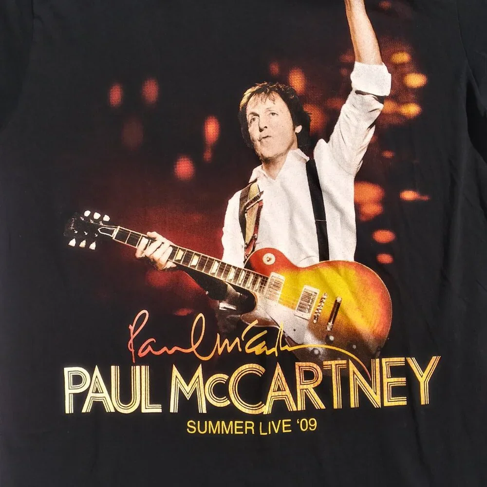 Paul McCartney Summer Live '09 New York City Dates Concert Graphic T-Shirt XL - Picture 2 of 6